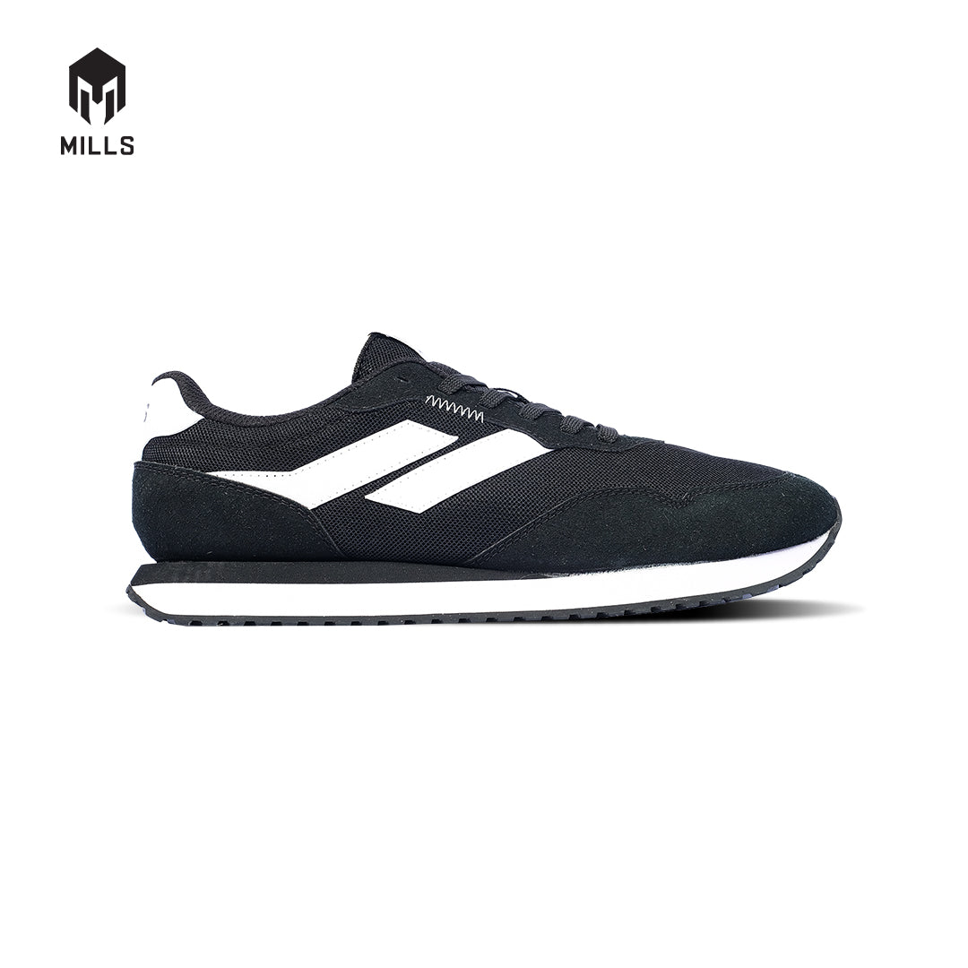 MILLS Sepatu Tripoli Star Black / White 9701404