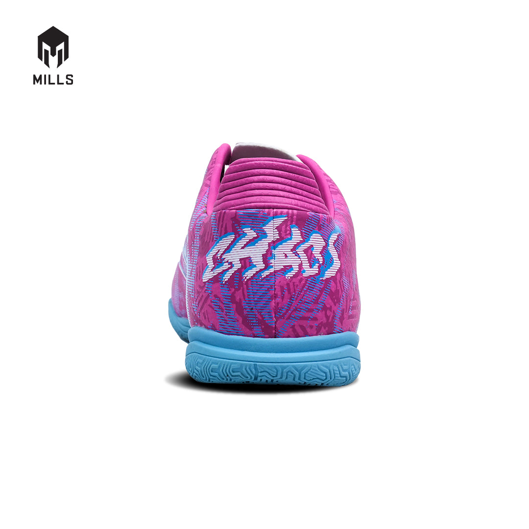 MILLS Sepatu Futsal TROYA CHAOS IN JR Magenta / LT. Blue / White 9800603