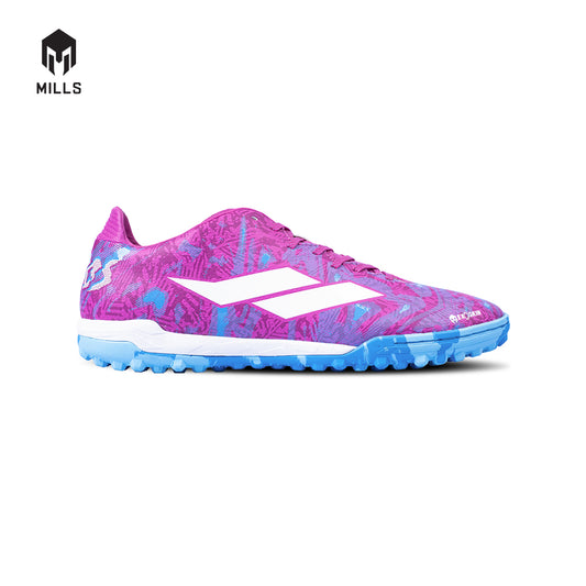 MILLS Sepatu Futsal Troya Chaos Turf Magenta / LT. Blue / White 9001103