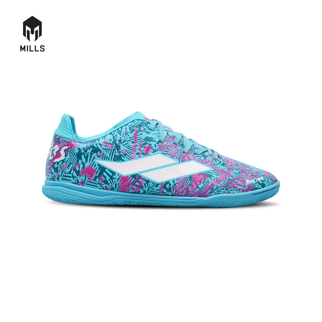 MILLS Sepatu Futsal TROYA CHAOS IN JR Tosca / Magenta / White 9800602