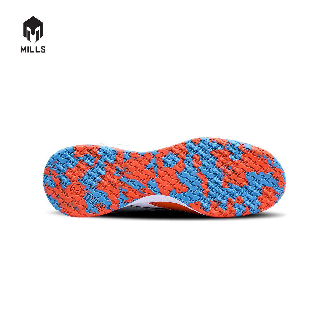 MILLS Sepatu Futsal Voltasala Pro Leon Lea Orange / White / Ocean.Blue 9500504