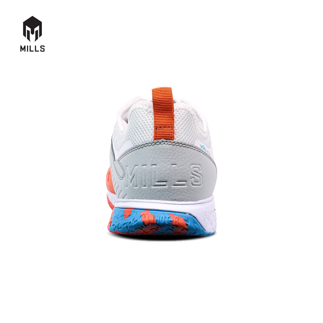 MILLS Sepatu Futsal Voltasala Pro Leon Lea Orange / White / Ocean.Blue 9500504