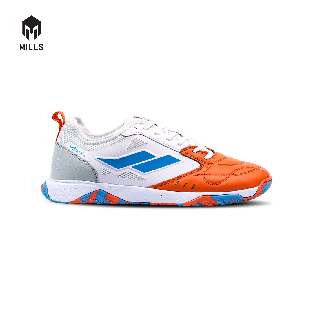 MILLS Sepatu Futsal Voltasala Pro Leon Lea Orange / White / Ocean.Blue 9500504