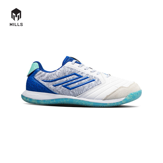 MILLS Sepatu Futsal Voltasala Vista Flame Albagir White/Blue/Tosca 9501601