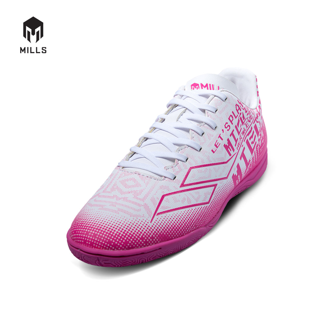 MILLS Sepatu Futsal Blazar IN JR WHITE/MAGENTA 9800704