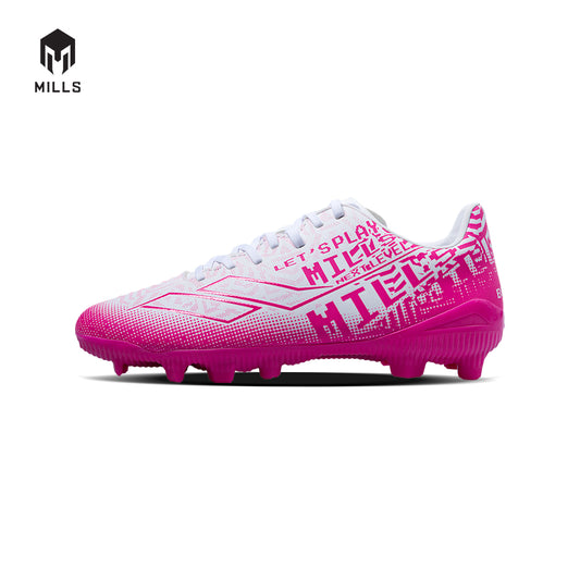 MILLS Sepatu Sepakbola Blazar FG Jr White / Magenta 9200704