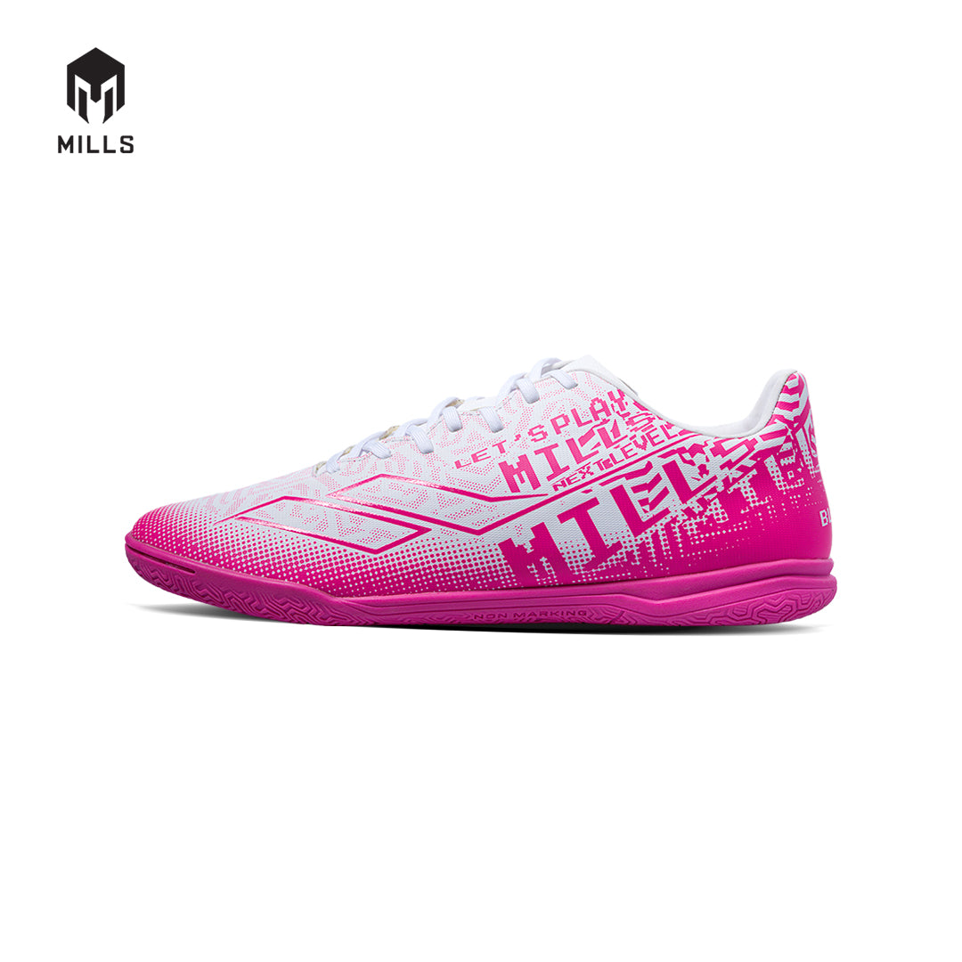 MILLS Sepatu Futsal Blazar IN White / Magenta 9403804