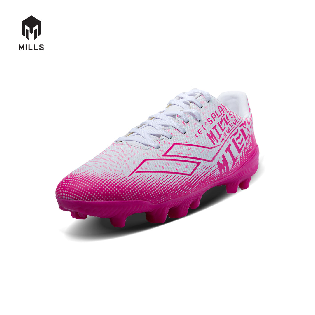 MILLS Sepatu Sepakbola Blazar FG Jr White / Magenta 9200704