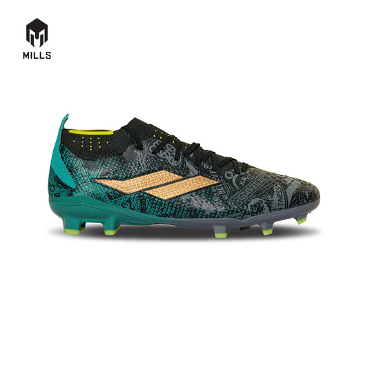 MILLS Sepatu Sepakbola Xyclops ACG MK II Elite FG Phantom. Black / Spectra.Green 9303502