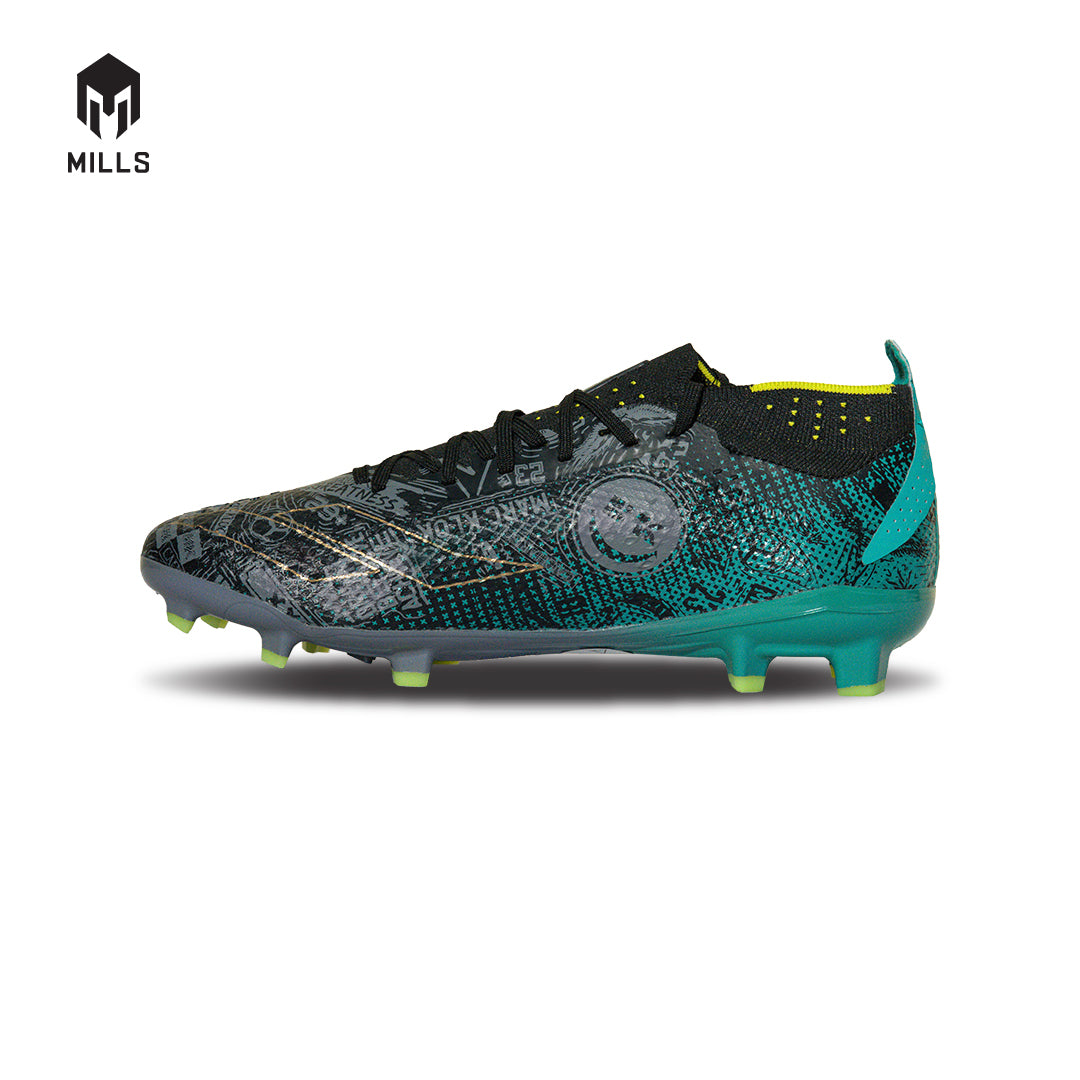 MILLS Sepatu Sepakbola Xyclops ACG MK II Elite FG Phantom. Black / Spectra.Green 9303502