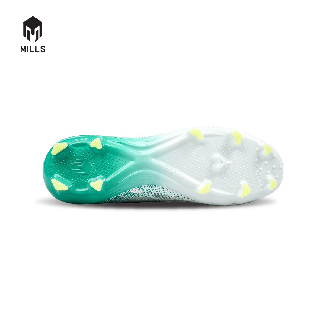 MILLS Sepatu Sepakbola Xyclops ACG MK II Prime FG White / Spectra. Green 9303601