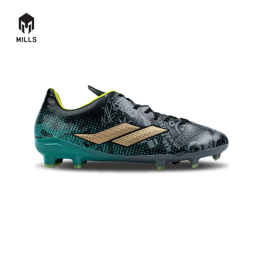 MILLS Sepatu Sepakbola Xyclops ACG MK II Prime FG Phantom. Black / Spectra.Green 9303602