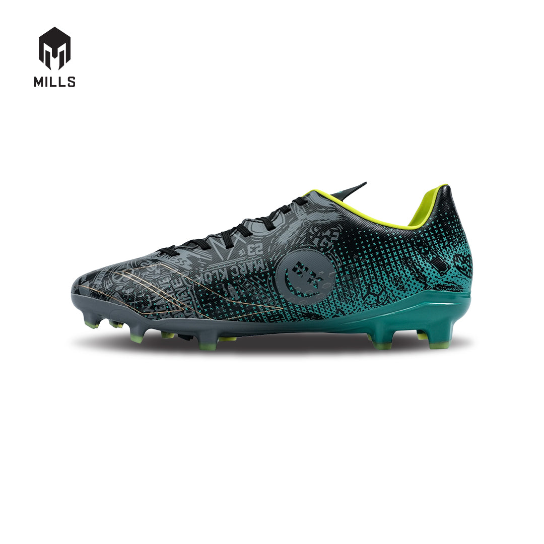 MILLS Sepatu Sepakbola Xyclops ACG MK II Prime FG Phantom. Black / Spectra.Green 9303602