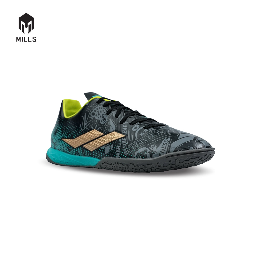 MILLS Sepatu Futsal Xyclops ACG MK II Prime In Phantom. Black / Spectra. Green 9402702