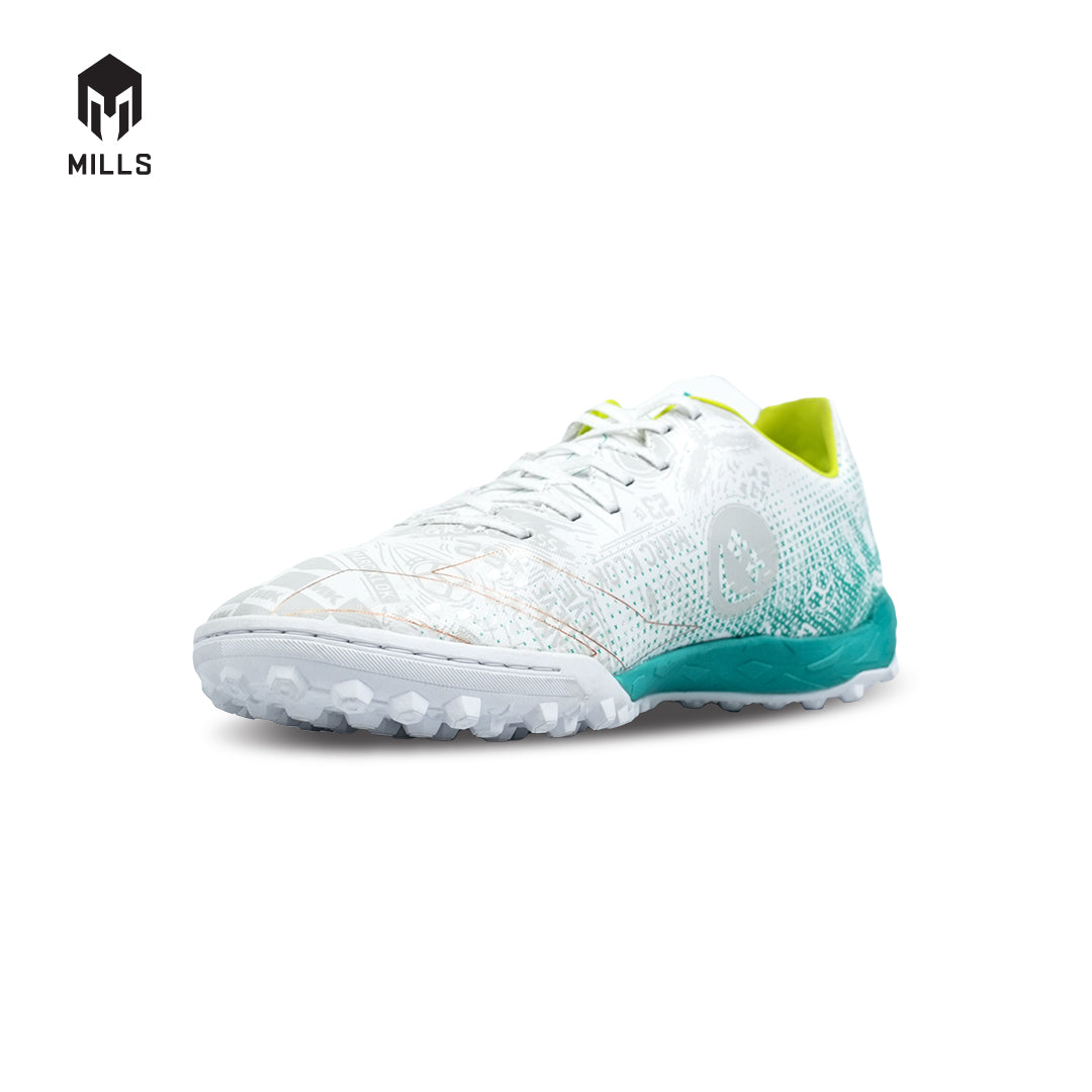 MILLS Sepatu Futsal Xyclops ACG MK II Prime Turf White / Spectra. Green 9001201