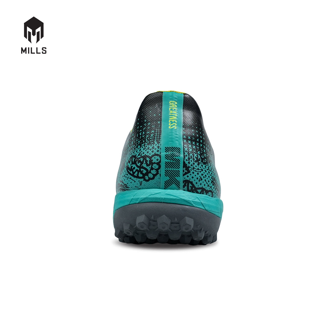 MILLS Sepatu Futsal Xyclops ACG MK II Prime Turf Phantom. Black / Spectra. Green 9001202