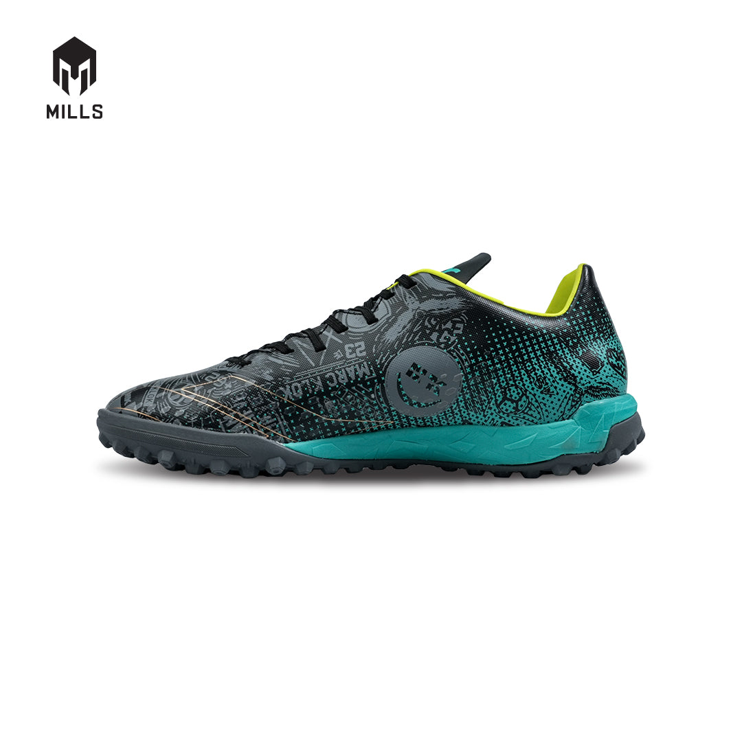 MILLS Sepatu Futsal Xyclops ACG MK II Prime Turf Phantom. Black / Spectra. Green 9001202