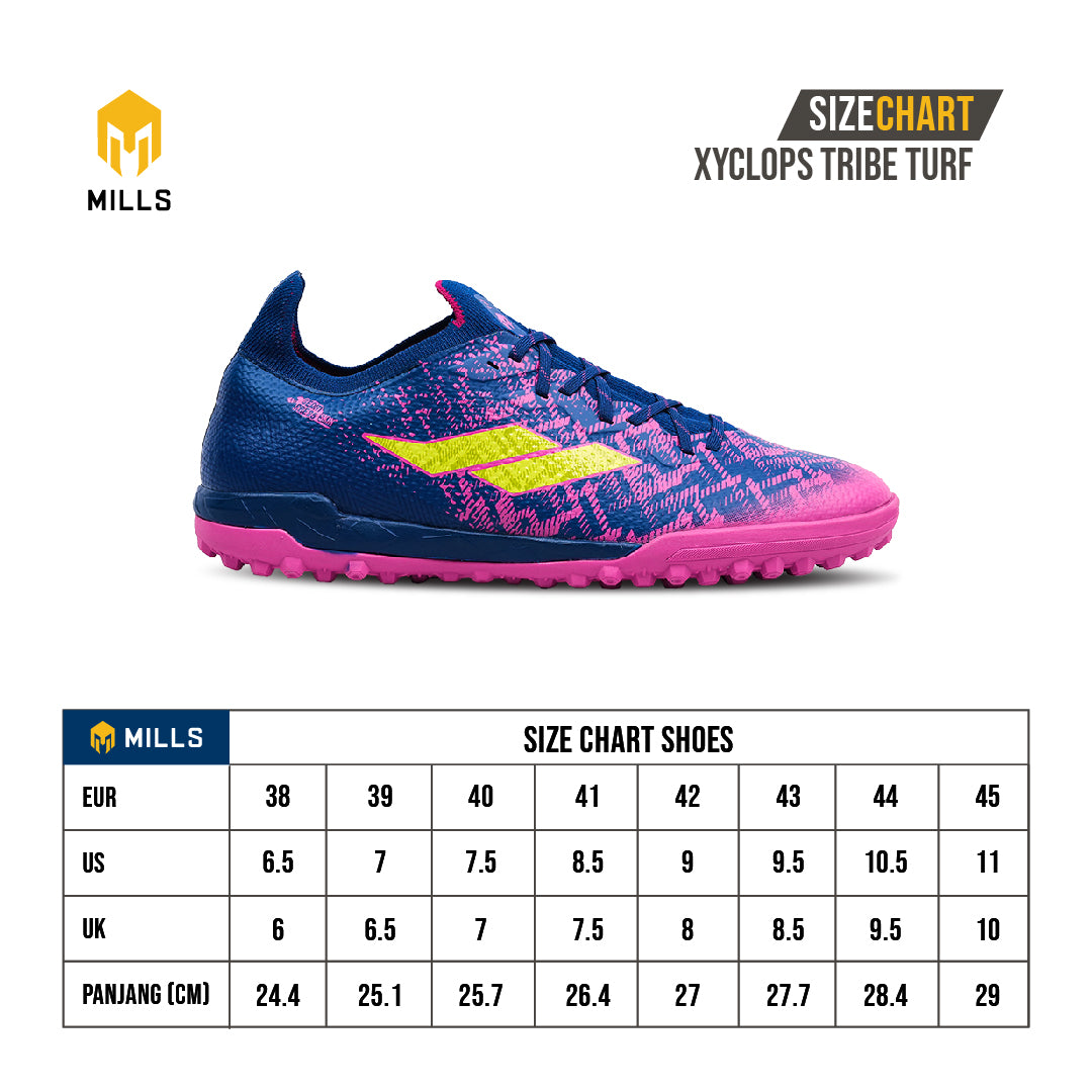 MILLS Sepatu Futsal Xyclops Tribe Turf DK.Navy/Magenta/Neon 9001002