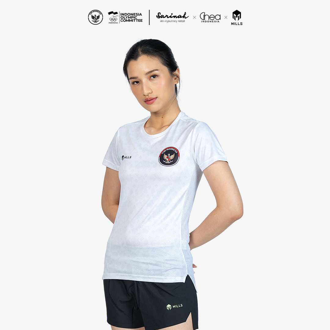 MILLS ASIAN GAMES AWAY ATHLETIC JERSEY WOMEN WHITE 00101024 20AGM