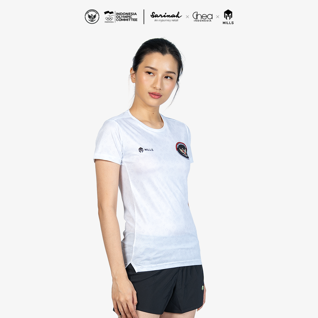MILLS ASIAN GAMES AWAY ATHLETIC JERSEY WOMEN WHITE 00101024 20AGM