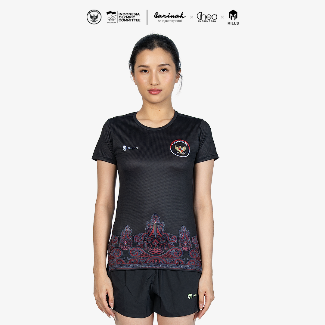 MILLS ASIAN GAMES HOME ATHLETIC JERSEY WOMEN BLACK 00101023 10AGM