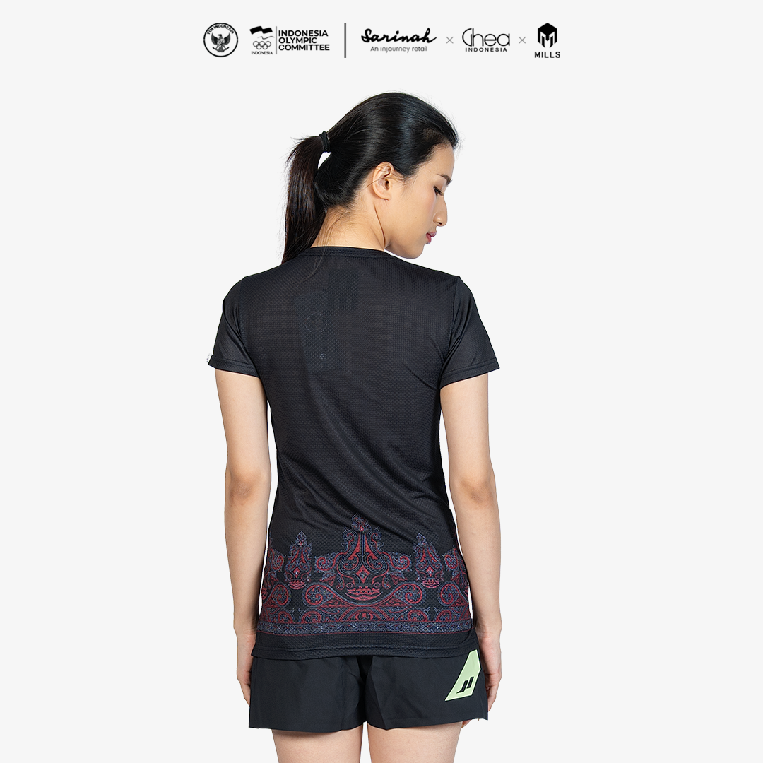 MILLS ASIAN GAMES HOME ATHLETIC JERSEY WOMEN BLACK 00101023 10AGM