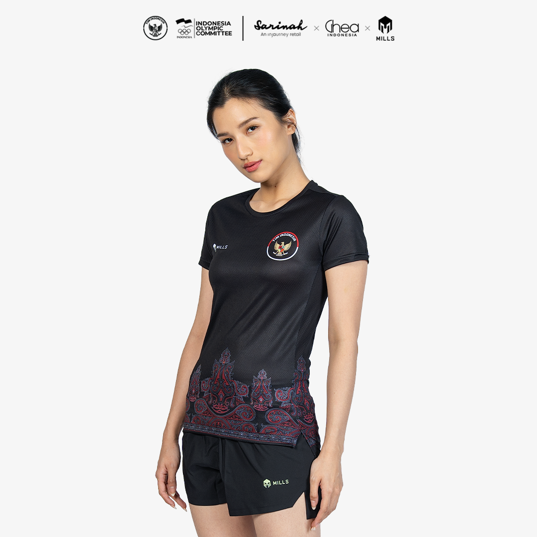 MILLS ASIAN GAMES HOME ATHLETIC JERSEY WOMEN BLACK 00101023 10AGM
