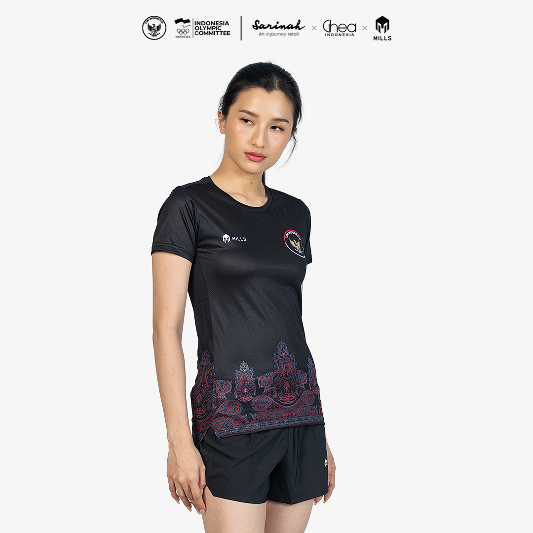 MILLS ASIAN GAMES HOME ATHLETIC JERSEY WOMEN BLACK 00101023 10AGM