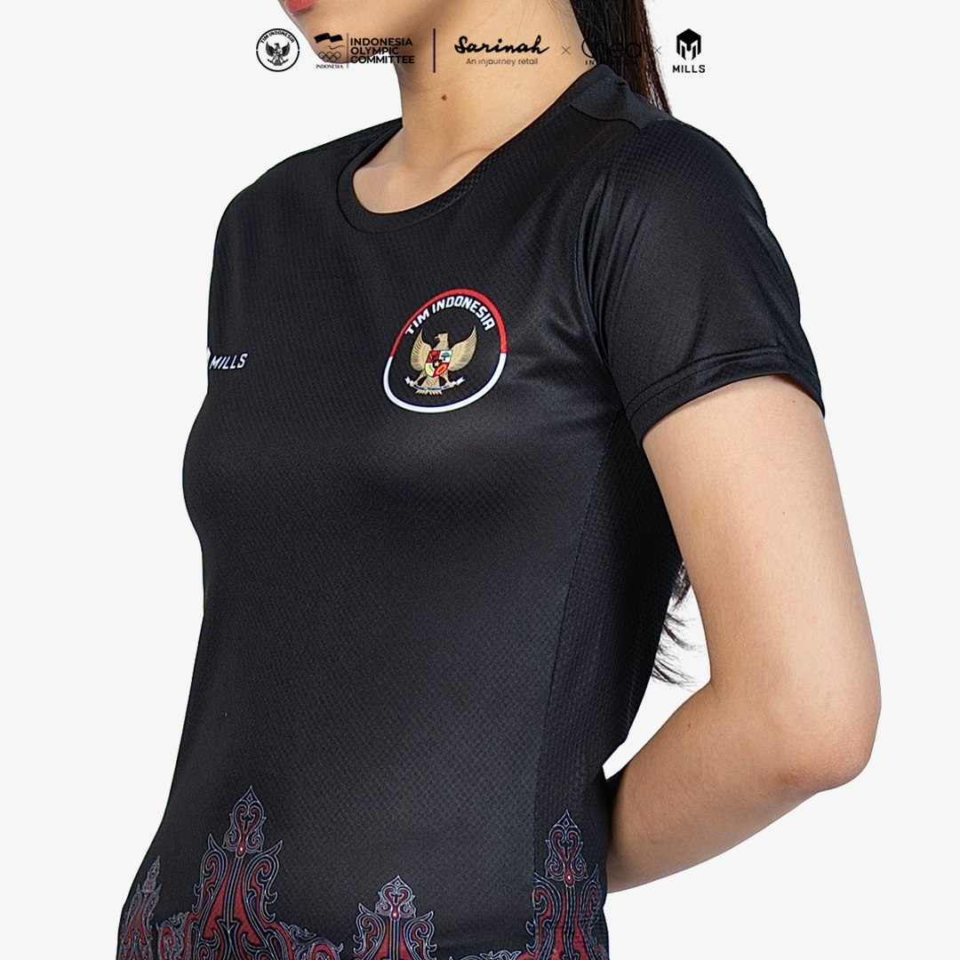MILLS ASIAN GAMES HOME ATHLETIC JERSEY WOMEN BLACK 00101023 10AGM
