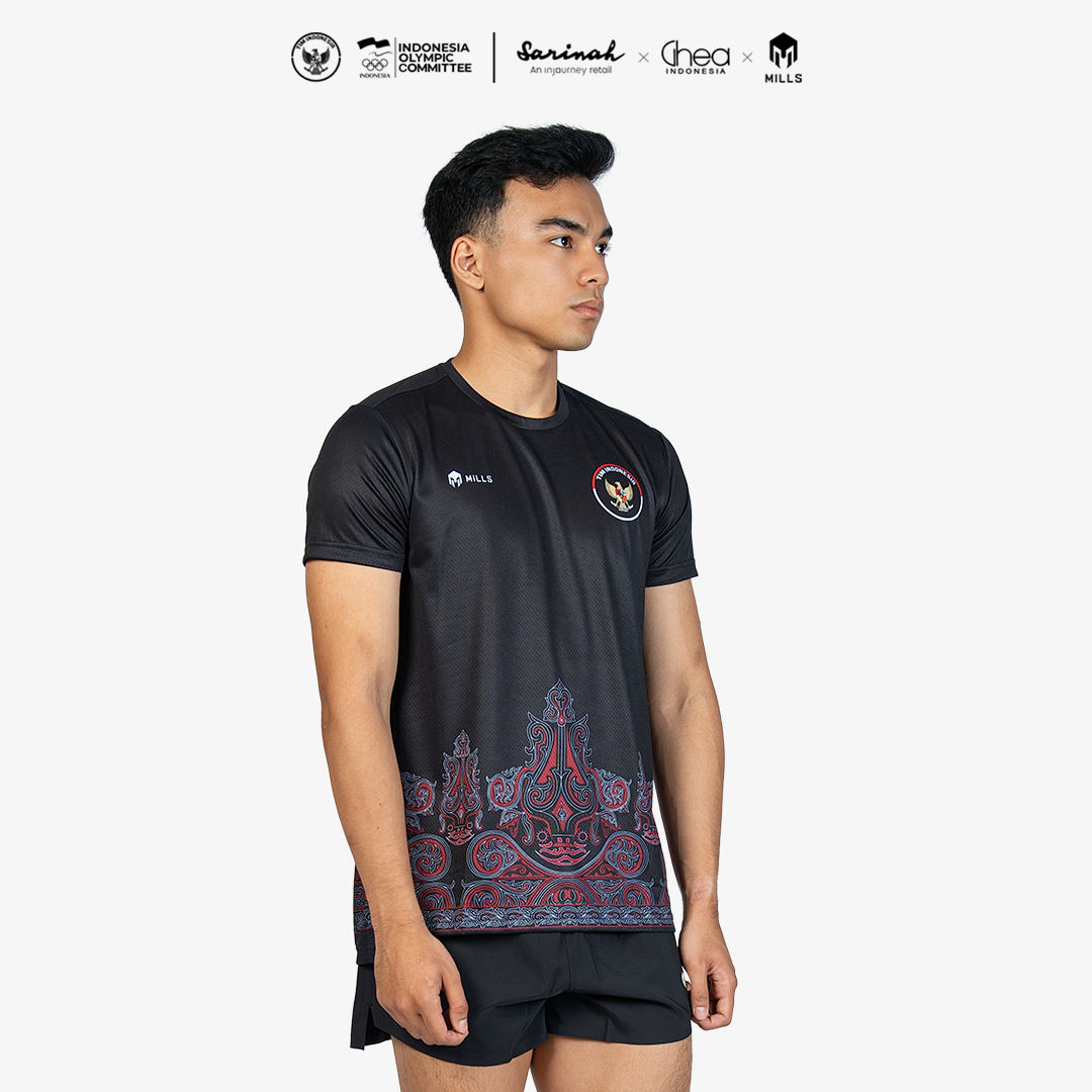 MILLS ASIAN GAMES HOME ATHLETIC JERSEY MEN BLACK 00101021 10AGM