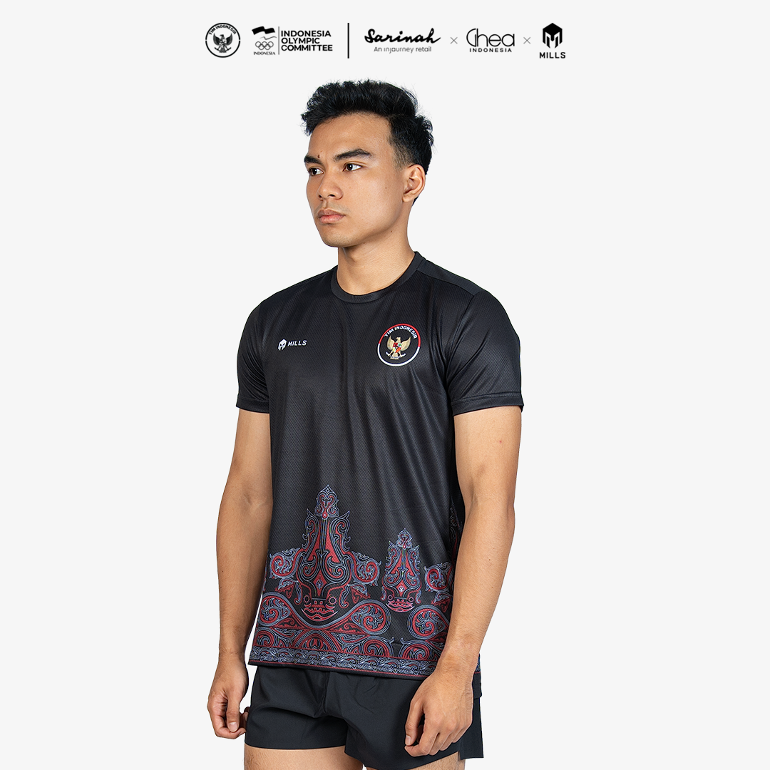MILLS ASIAN GAMES HOME ATHLETIC JERSEY MEN BLACK 00101021 10AGM