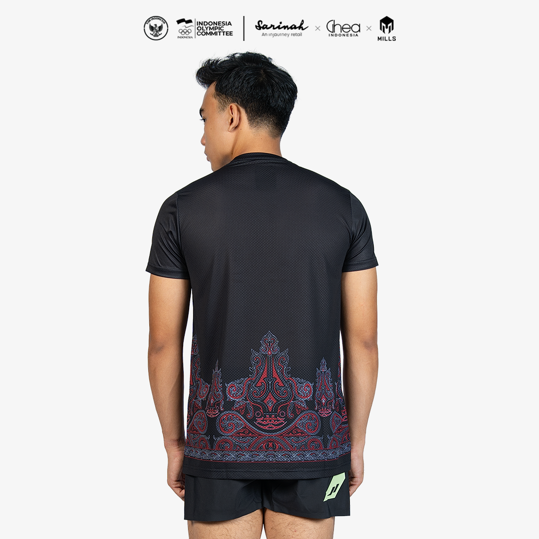 MILLS ASIAN GAMES HOME ATHLETIC JERSEY MEN BLACK 00101021 10AGM