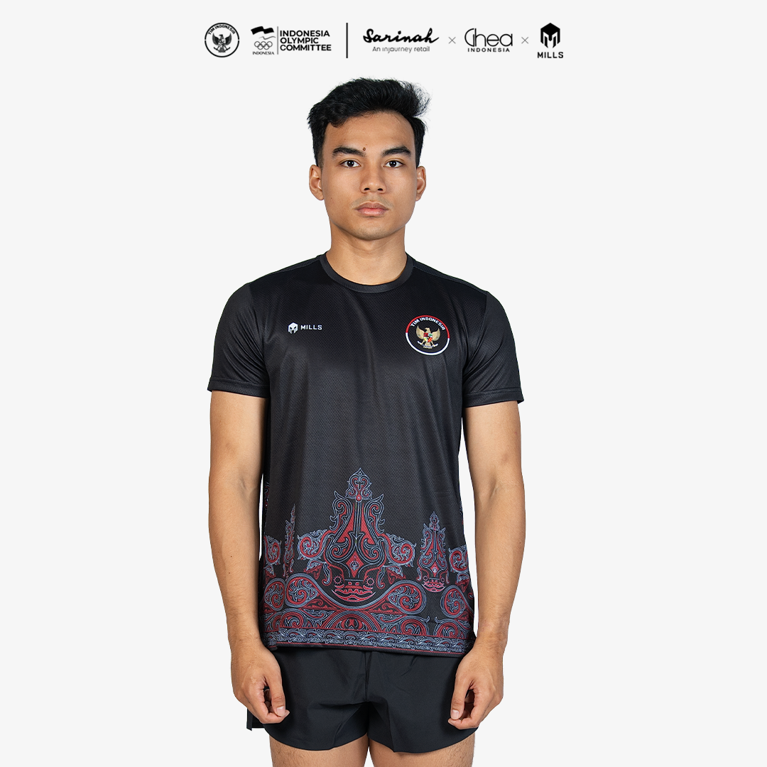 MILLS ASIAN GAMES HOME ATHLETIC JERSEY MEN BLACK 00101021 10AGM