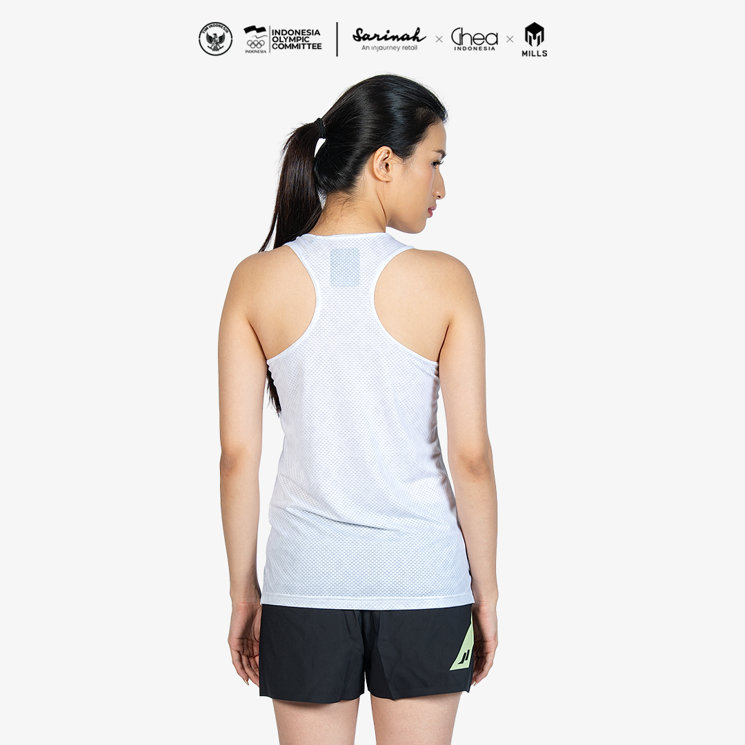 MILLS ASIAN GAMES AWAY ATHLETIC TANK TOP WOMEN WHITE 01100117 20AGM
