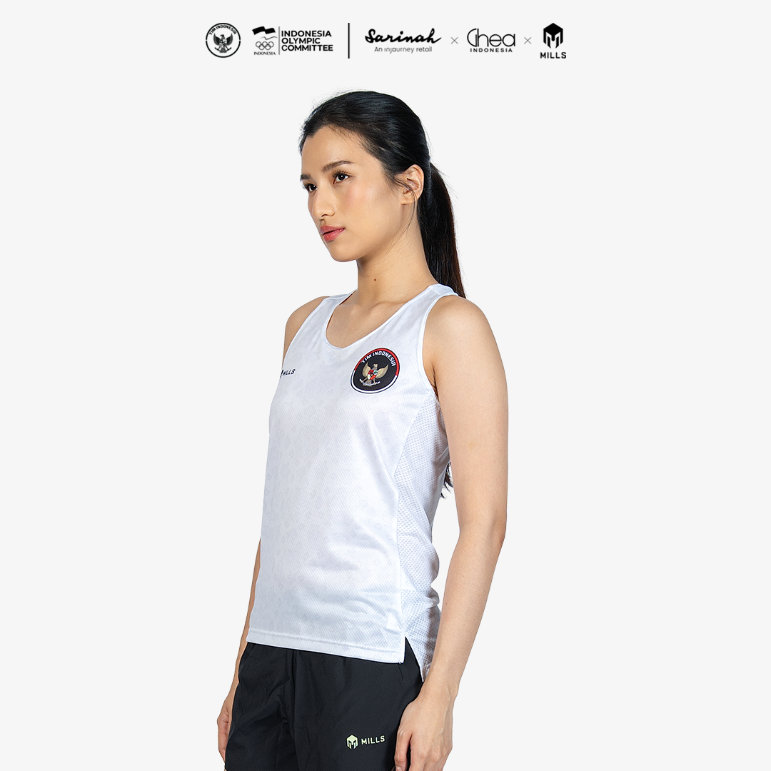MILLS ASIAN GAMES AWAY ATHLETIC TANK TOP WOMEN WHITE 01100117 20AGM