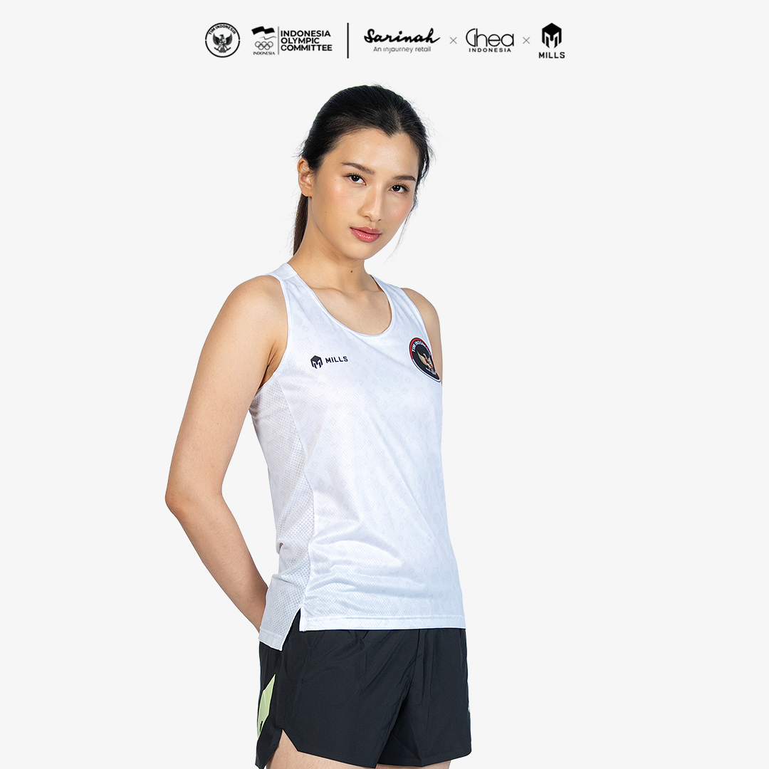 MILLS ASIAN GAMES AWAY ATHLETIC TANK TOP WOMEN WHITE 01100117 20AGM