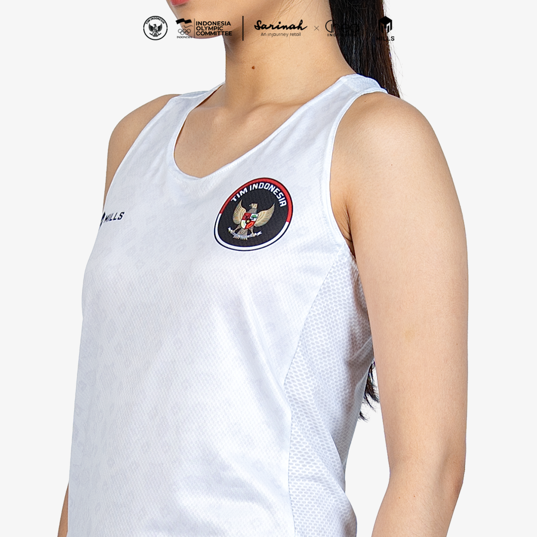 MILLS ASIAN GAMES AWAY ATHLETIC TANK TOP WOMEN WHITE 01100117 20AGM