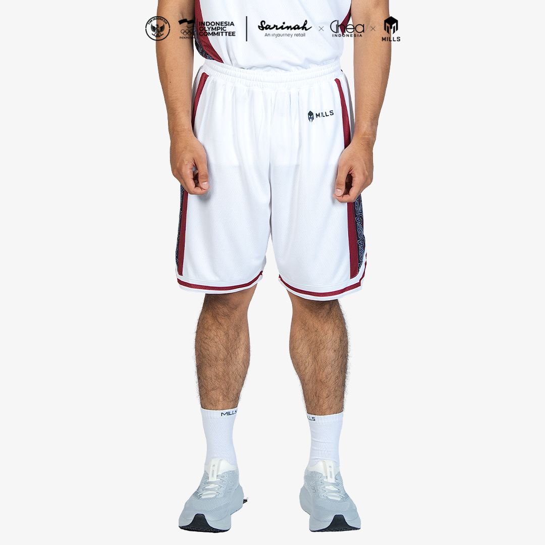 MILLS ASIAN GAMES AWAY BASKETBALL SHORT MEN WHITE 03100445 20AGM