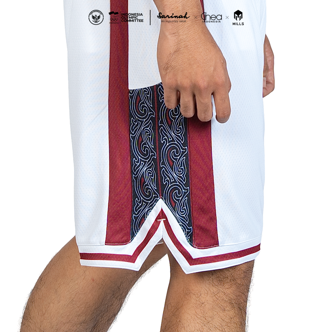 MILLS ASIAN GAMES AWAY BASKETBALL SHORT MEN WHITE 03100445 20AGM
