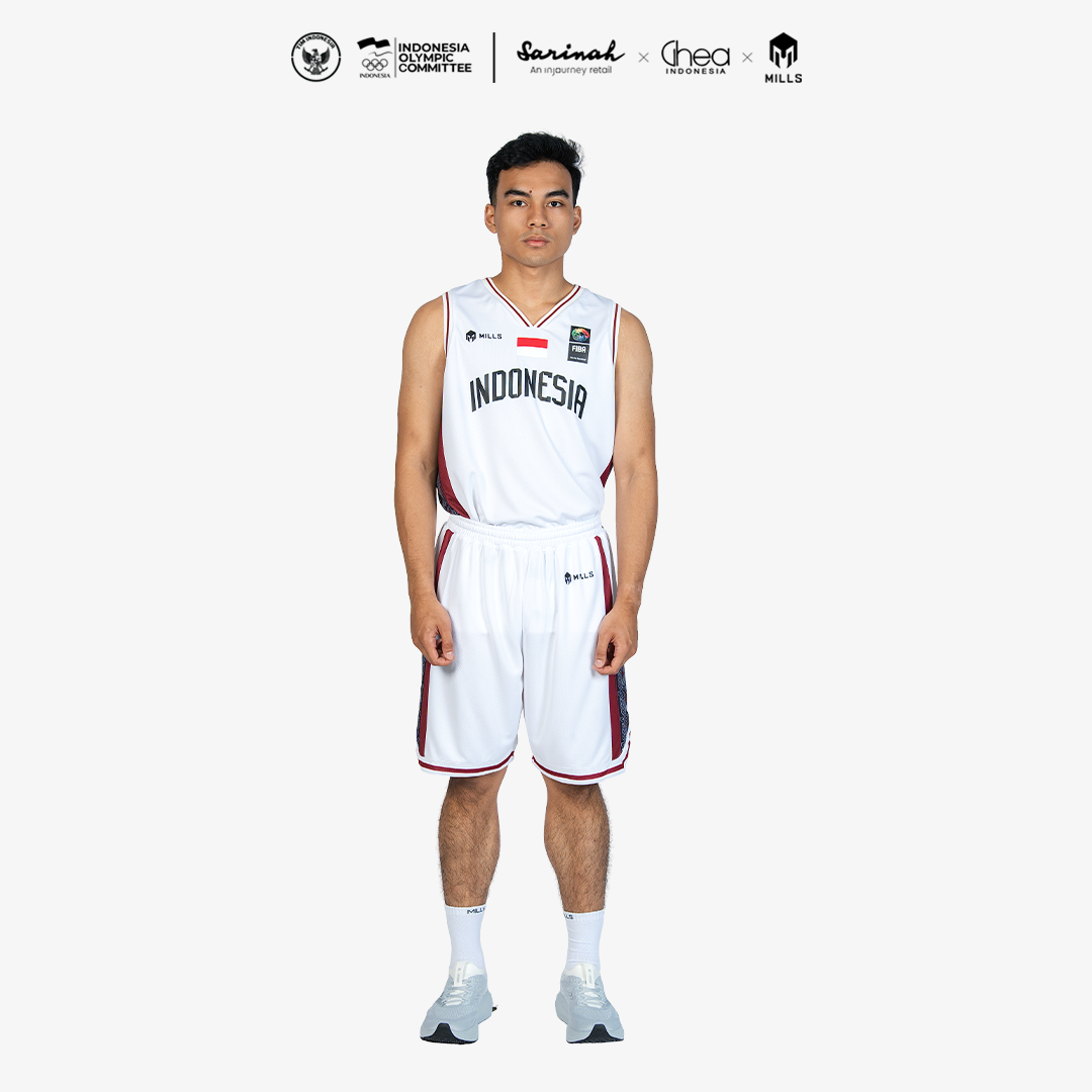 MILLS ASIAN GAMES AWAY BASKETBALL SHORT MEN WHITE 03100445 20AGM