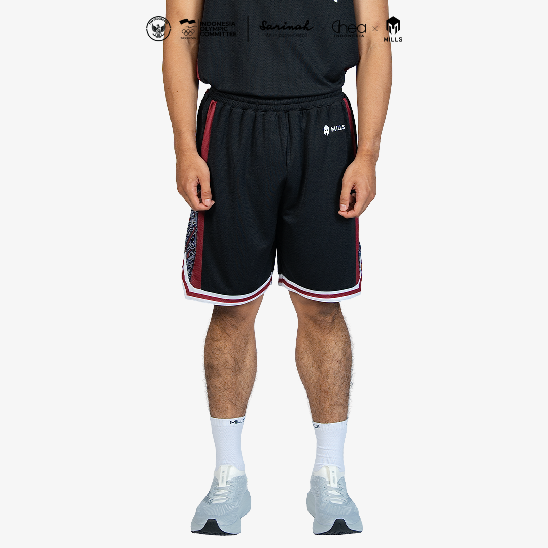 MILLS ASIAN GAMES HOME BASKETBALL SHORT MEN BLACK 03100444 10AGM