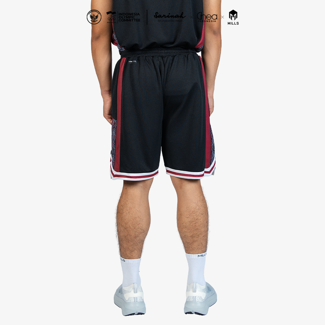 MILLS ASIAN GAMES HOME BASKETBALL SHORT MEN BLACK 03100444 10AGM