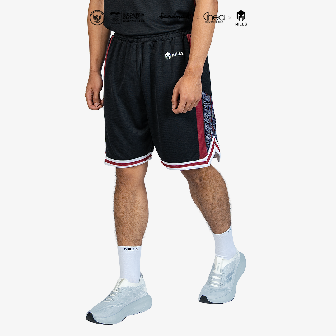 MILLS ASIAN GAMES HOME BASKETBALL SHORT MEN BLACK 03100444 10AGM
