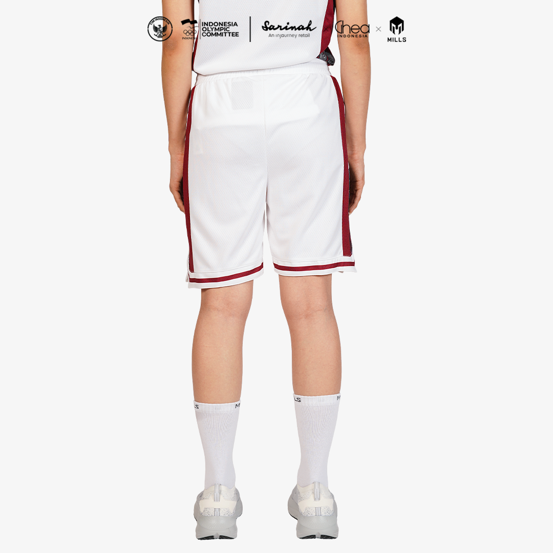 MILLS ASIAN GAMES AWAY BASKETBALL SHORT WOMEN WHITE 03100447 20AGM