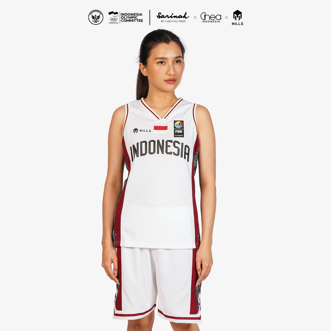 MILLS ASIAN GAMES AWAY BASKETBALL SHORT WOMEN WHITE 03100447 20AGM