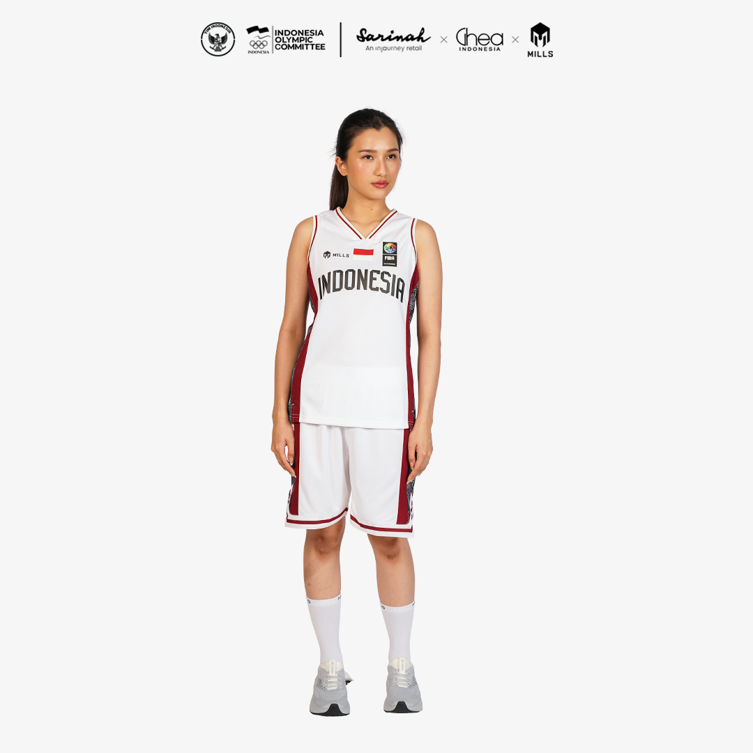 MILLS ASIAN GAMES AWAY BASKETBALL SHORT WOMEN WHITE 03100447 20AGM