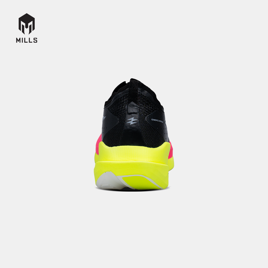 MILLS SEPATU LARI RUNNING SHOES ENERCHARGE M1 BLACK/YELLOW/MAGENTA 9105307