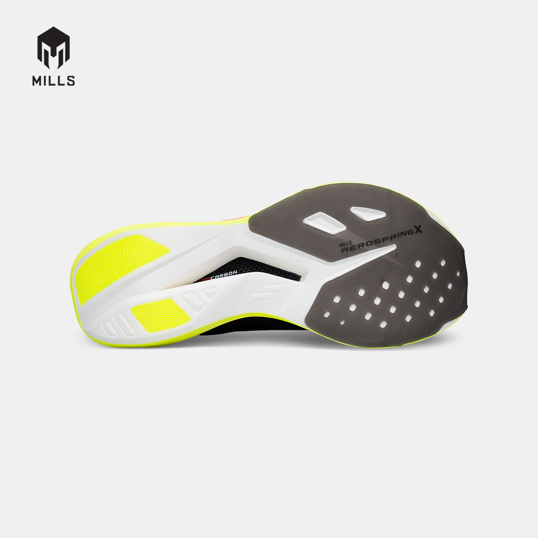 MILLS SEPATU LARI RUNNING SHOES ENERCHARGE M1 BLACK/YELLOW/MAGENTA 9105307