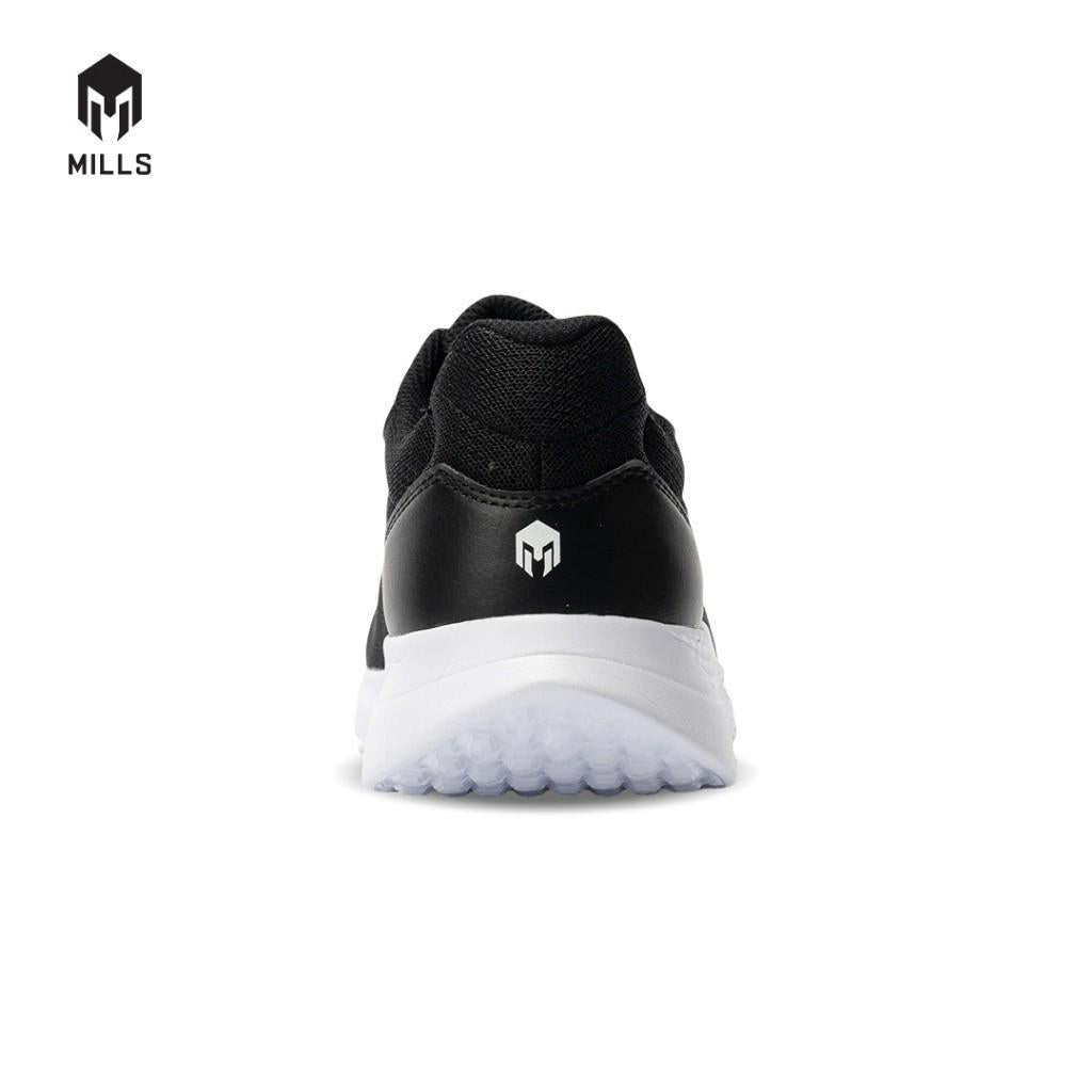 MILLS Sepatu Lari Running Shoes Specter Black / White 9101406