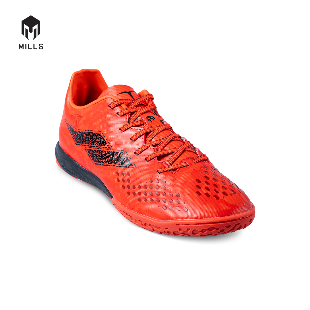 MILLS Sepatu Futsal Triton Deisler 1.2 Prime IN Coral Red / Black 9403403